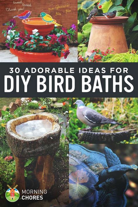 30 Adorable Diy Bird Bath Ideas That Are Easy And Fun To Build Bird