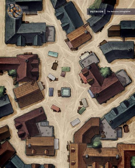 Fantasy Town Map Tabletop RPG Maps