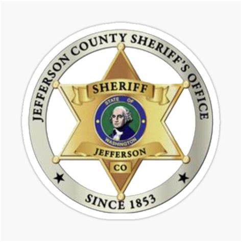 Jefferson County Washington Sheriffs Office Badge Sticker For Sale