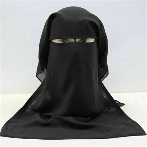New Hijab~womens Niqab Hijab Muslim Veil~islamic Burqa~niqab 3 Layer