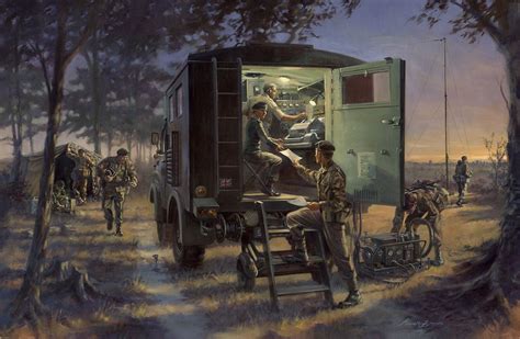 In And Working Military Artist Stuart Brown Military Art