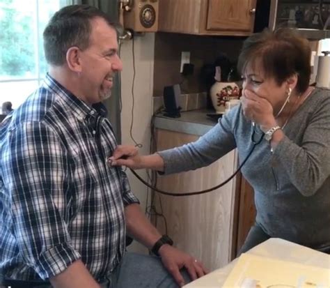 Emotional Moment Mum Hears Her Dead Sons Heartbeat In The Chest Of The Man Who Received It