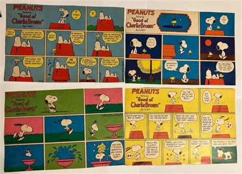 Vintage Snoopy Peanuts Charlie Brown Newspaper Comic Strip Charles