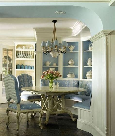 Brilliant Blue Dining Room Decorating Ideas 05 French Country Dining