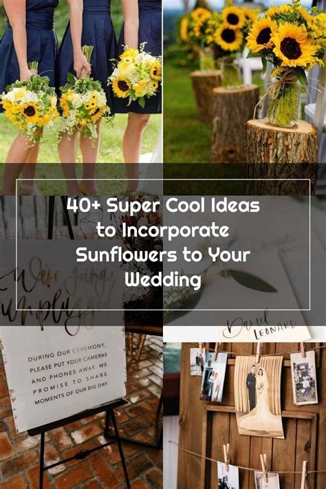 Sunflowers In Vases And Pictures On Display With The Words 40 Super