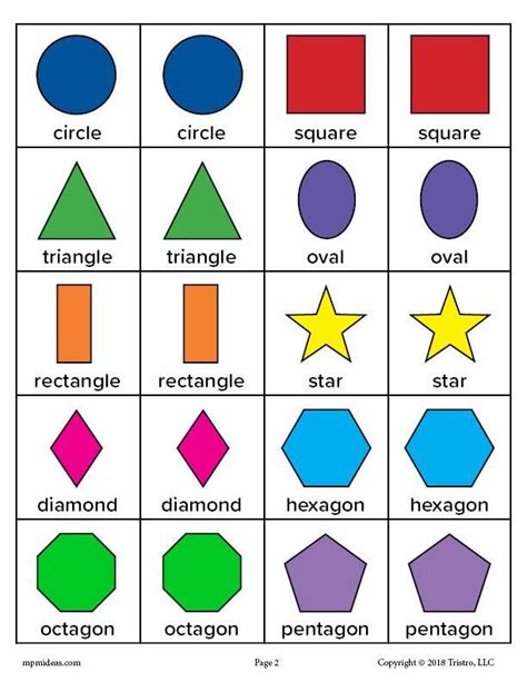 Shapes And Colors Printables