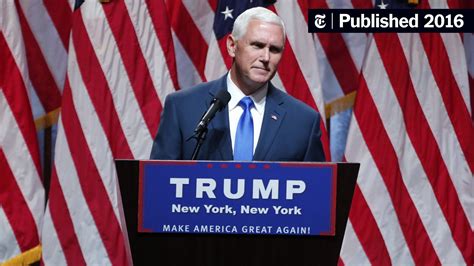 Donald Trump And Mike Pence One Ticket Two Worldviews The New York
