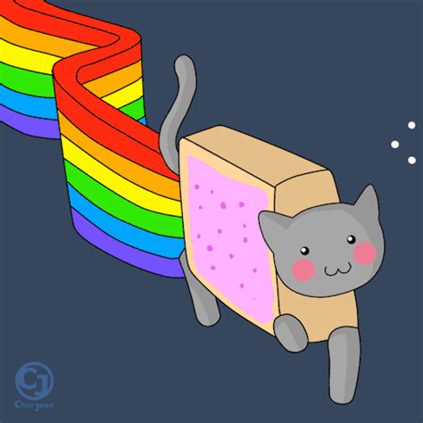 Rainbow Cat Pixel Art