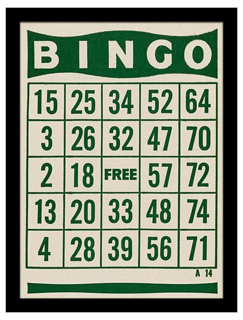 88 Best Vintage Bingo Images On Pinterest Bingo Cards