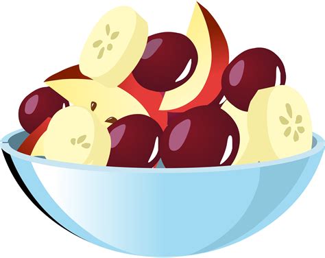 Illustration Of Fruit Salad With Yogurt In Bowl Stock Vector Image