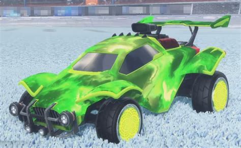 Rocket League Lime Octane Design With Lime Interstellar And Lime Zomba