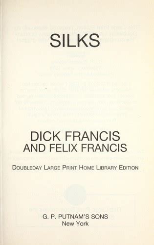 silks by dick francis open library