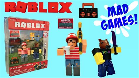 Roblox Toys Mad Studio Mad Pack Unboxing Toy Review Stop Motion