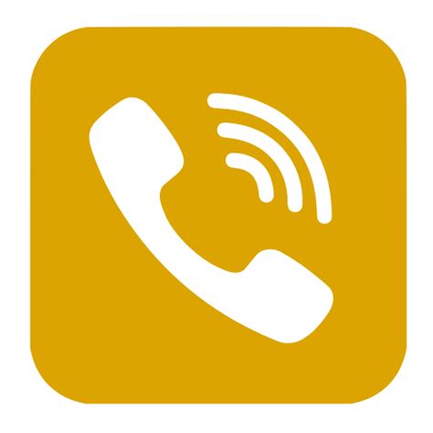 Yellow Call And Phone Call Icon