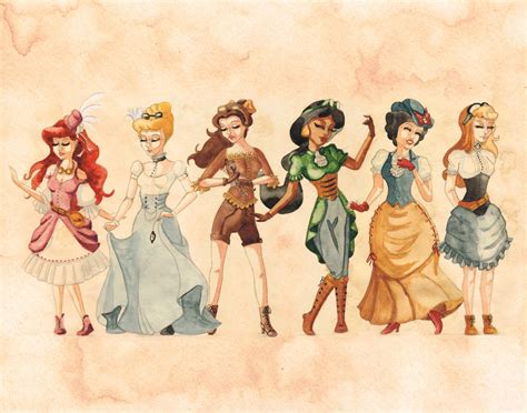Series 1 Steampunk Disney Princesses By Sasha251125 On Deviantart
