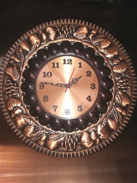 Copper Clock Copper Clockwall Clockhome Décor Home Etsy