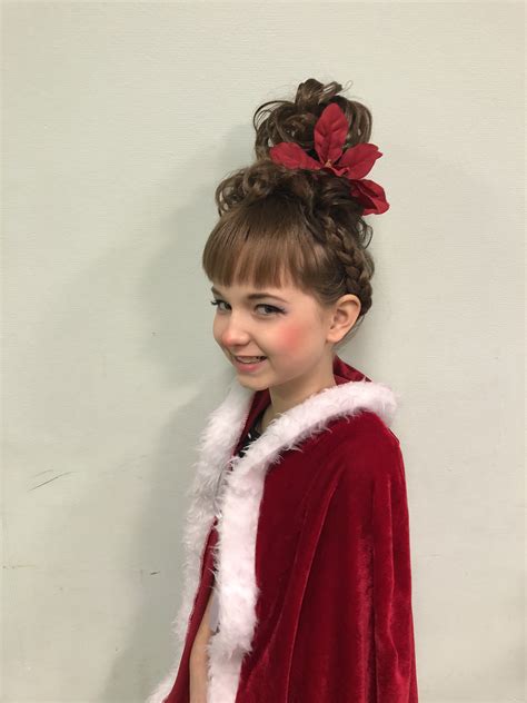 Cindy Lou Whoville Grinch Costume Halloween Play Hair Makeup Drama