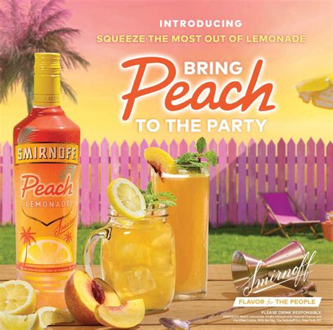 Smirnoff Peach Lemonade Limited Edition Vodka Top Shelf Wine And Spirits