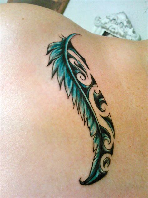 What do we associate with them? My first tattoo, a feather with the Maori koru design. The ...