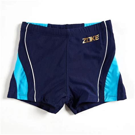 Zoke Child Professional Swimming Pants Male Child Swimming Trunk Boxer
