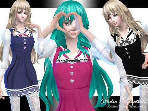 Studio K Creation Maid Dress Miya • Sims 4 Downloads