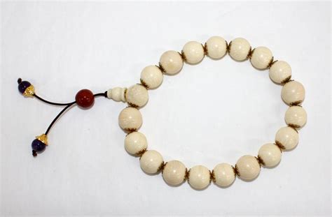 Chinese Ivory Bead Bracelet Asian Artmodern Designstudio Ceramics