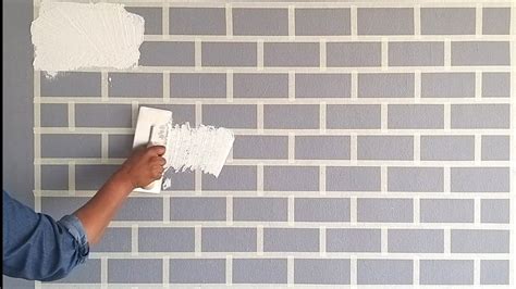 Fake Brick And Plaster Walls Technique Wall Painting Youtube
