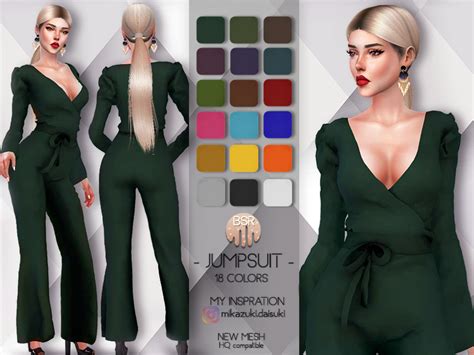The Sims Resource Jumpsuit Overalls Bd68