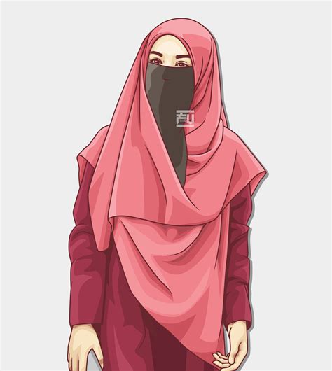 Hijab Vector Niqab Ahmadfu22 Hijab Cartoon Hijab Drawing Girl Cartoon