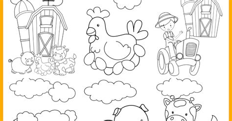 For example, the coloring pages, animal shaped mazes, and the smalled dot to dot printables are ideal for preschool, kindergarten, and young parents can print these farm animal worksheet pages for their kids at home, or teachers can print them out for a fun addition to their lesson plans at school. Farm Animal Printable Colouring Pages - Messy Little Monster