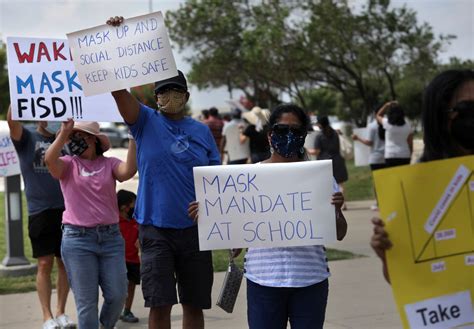 Photos Frisco Isd Parents Protest Against And In Support Of Mask Mandates