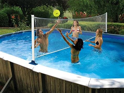 Poolmaster Swimming Pool Basketball And Volleyball Game Combo Above