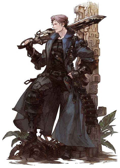 Gunbreaker Concept Art From Final Fantasy Xiv Shadowbringers Art