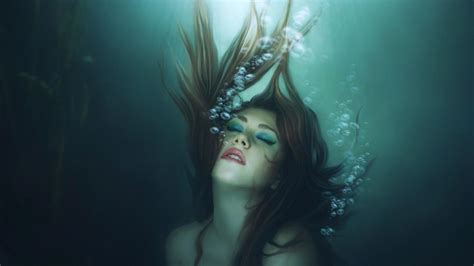 Girl Fantasy Underwater Abstract Hd Wallpaper