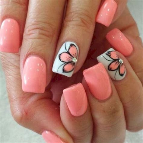32 Colorful Summer Acrylic Nails For Women Style Flower Nails Spring