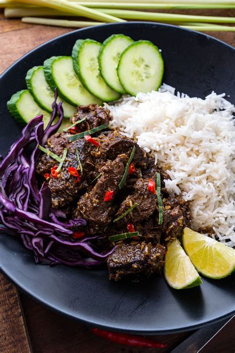 Beef Rendang Recipe Beef Rendang Recipe Recipes Beef Curry