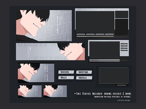 Anime Twitch Overlay Designs Themes Templates And Downloadable