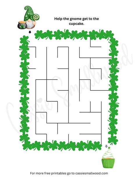 8 Fun St Patricks Day Mazes Free Printable Puzzle Worksheets