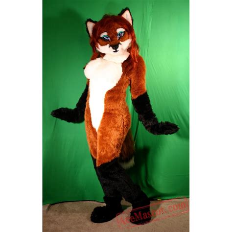 Sexy Fox Fursuit Costumes Animal Mascot For Adults