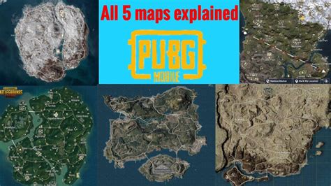 All 5 Maps Explained Pubg Mobile Youtube