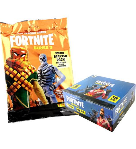 Panini Fortnite Series 3 Trading Cards Starter Pack Box With 18