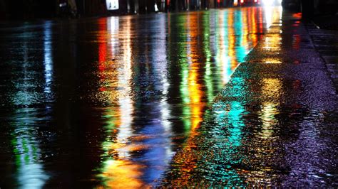 Colourful Road At Night Wallpapers Digital Photo City Lights Photo