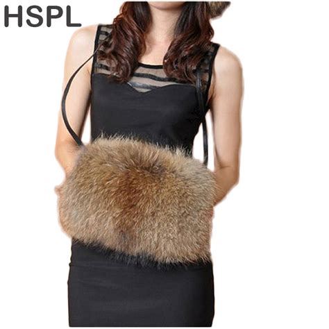 Hspl Cdb049 Genuine Raccoon Fur Hand Warmer Fox Fur Hand Warmer In Women S Gloves From Apparel