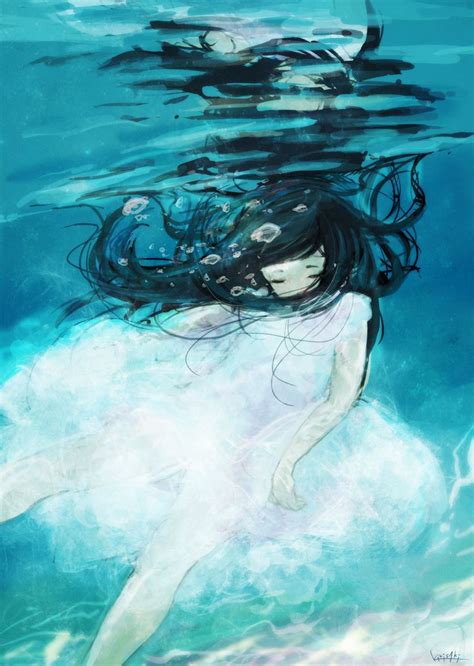 Anime Girl Underwater Anime Pinterest Underwater Anime And Girls