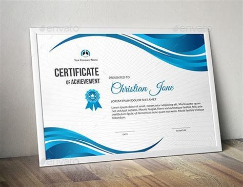Create an awesome certificate with our range of stunning templates. Contoh Desain Sertifikat Free Template Download 02 - https://masbadar.com