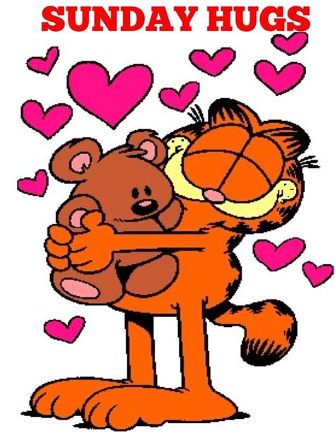 Garfield Sunday Hugs Garfield Pictures Garfield And Odie Garfield