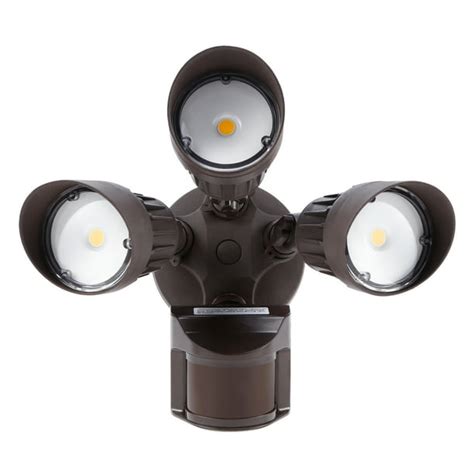 Leonlite 3 Head Motion Activated Led Outdoor Security Light 30w Led