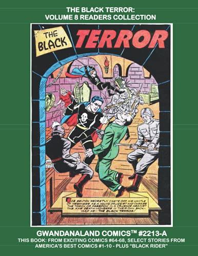 Black Terror Volume 8 Readers Collection Gwandanaland Comics 2213 A Economical Black And White