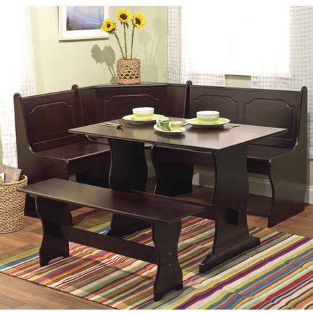 Check spelling or type a new query. Breakfast Nook 3 Piece Corner Dining Set, Espresso ...