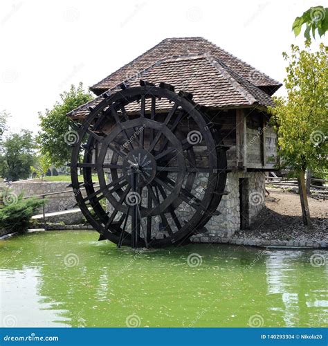 Water Wheel Water Mill Vintage Machinery In Use Stock Photo Image Of